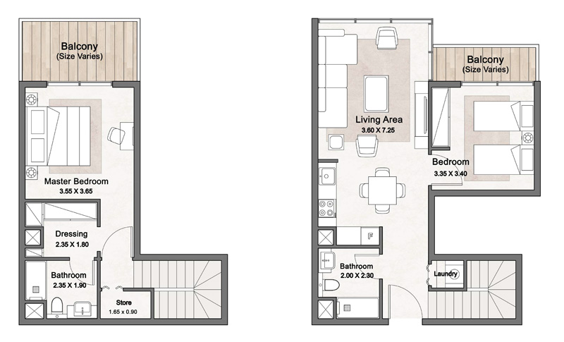 L+2 Bedrooms - Type D
